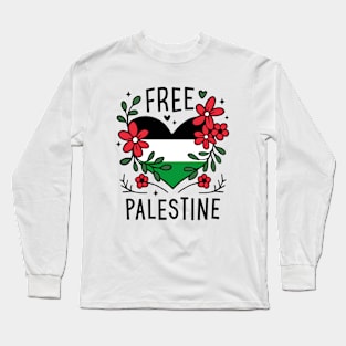 Free palestine flag Long Sleeve T-Shirt